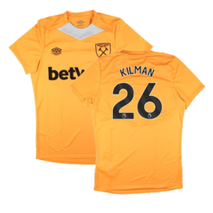 2024-2025 West Ham Training Jersey (Orange) (Kilman 26)
