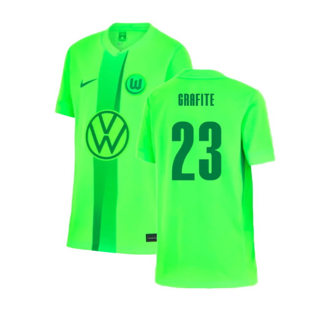 2024-2025 Wolfsburg Home Shirt (Kids) (Grafite 23)