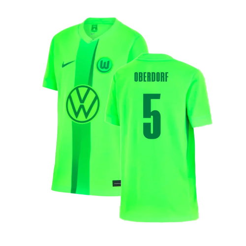 2024-2025 Wolfsburg Home Shirt (Kids) (Oberdorf 5)