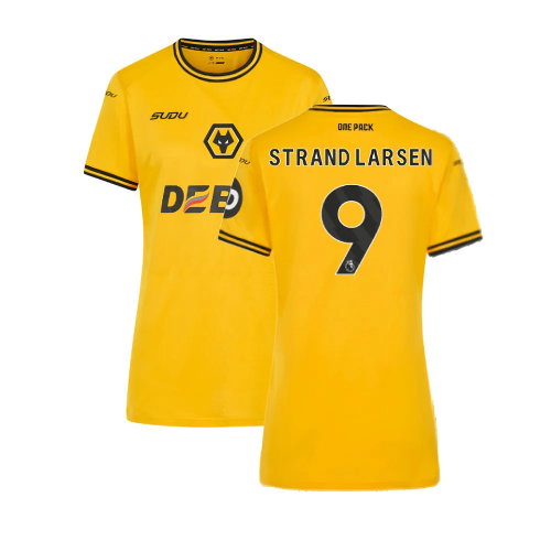 2024-2025 Wolves Home Shirt (Womens) (Strand Larsen 9)
