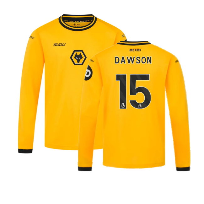 2024-2025 Wolves Long Sleeve Home Shirt (Kids) (Dawson 15)