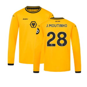 2024-2025 Wolves Long Sleeve Home Shirt (Kids) (J.Moutinho 28)