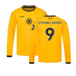 2024-2025 Wolves Long Sleeve Home Shirt (Kids) (Strand Larsen 9)