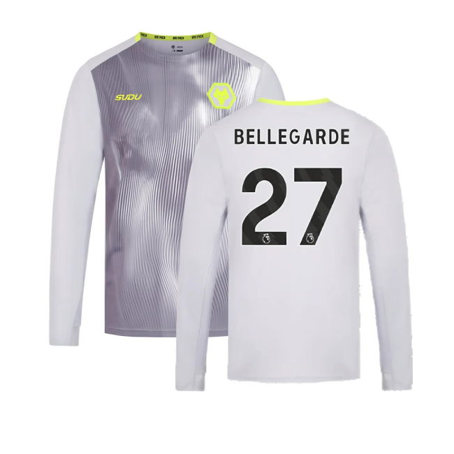 2024-2025 Wolves Players Training Long Sleeved Tee (Grey) (Bellegarde 27)