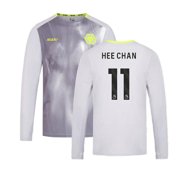 2024-2025 Wolves Players Training Long Sleeved Tee (Grey) (Hee Chan 11)