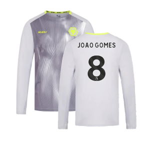 2024-2025 Wolves Players Training Long Sleeved Tee (Grey) (Joao Gomes 8)