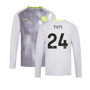 2024-2025 Wolves Players Training Long Sleeved Tee (Grey) (Toti 24)