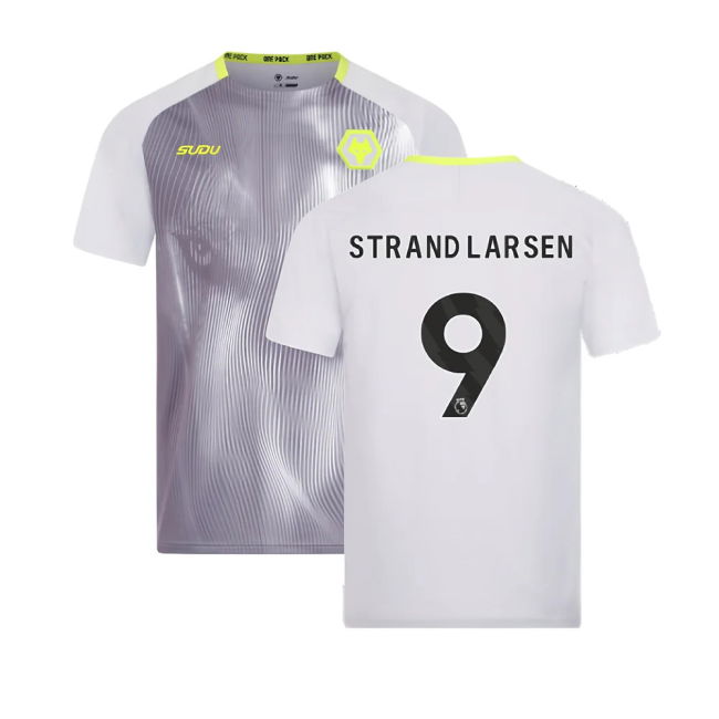 2024-2025 Wolves Players Training Shirt (Grey) (Strand Larsen 9)