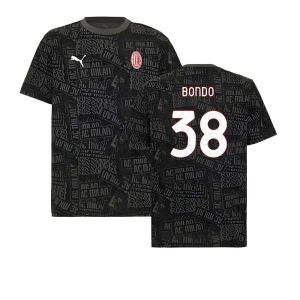 2025-2026 AC Milan ftblCulture Tee AOP (Black) (Bondo 38)