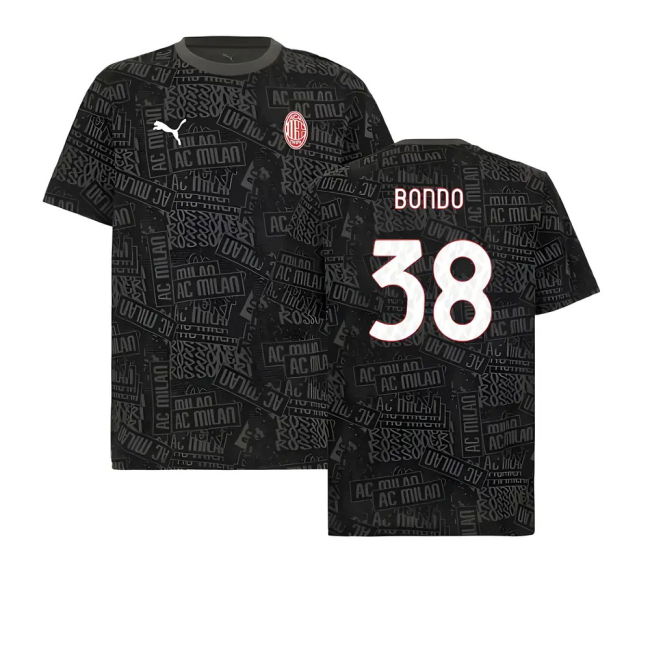 2025-2026 AC Milan ftblCulture Tee AOP (Black) (Bondo 38)