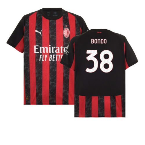 2025-2026 AC Milan Home Shirt (Bondo 38)