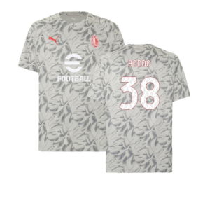 2025-2026 AC Milan Warm Up Jersey (Smokey Gray) (Bondo 38)