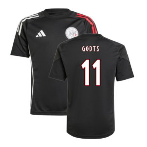 2025-2026 Ajax Training Shirt (Black) - Kids (Godts 11)