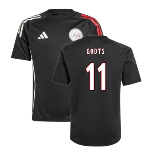 2025-2026 Ajax Training Shirt (Black) - Kids (Godts 11)