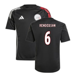 2025-2026 Ajax Training Shirt (Black) - Kids (Henderson 6)