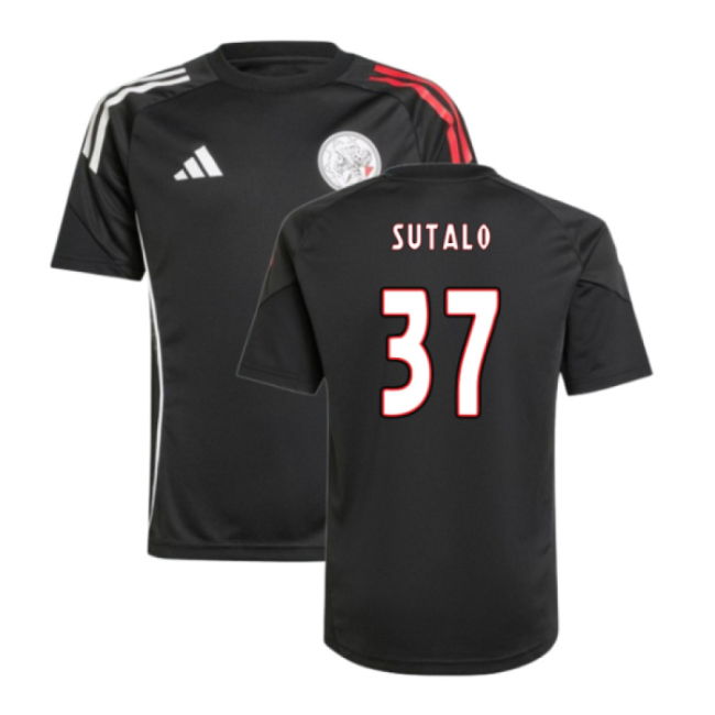 2025-2026 Ajax Training Shirt (Black) - Kids (Sutalo 37)