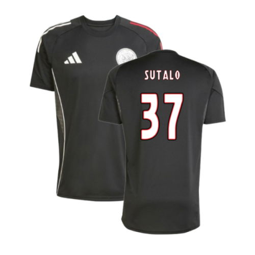 2025-2026 Ajax Training Shirt (Black) (Sutalo 37) 2025-2026 Ajax Training Shirt (Black) (Sutalo 37)