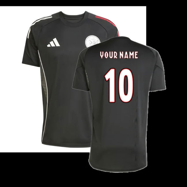 2025-2026 Ajax Training Shirt (Black) (Your Name)