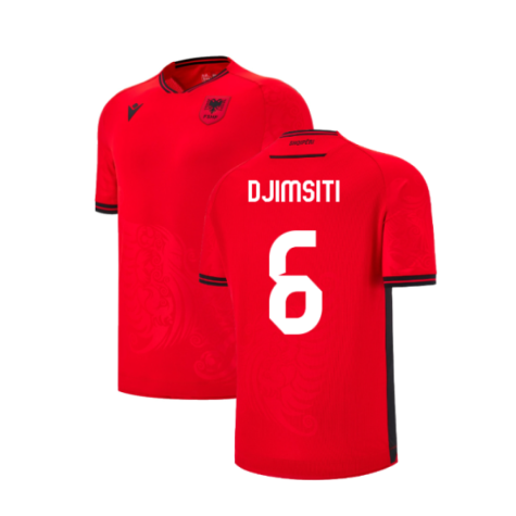 2025-2026 Albania Home Shirt (Kids) (Djimsiti 6)