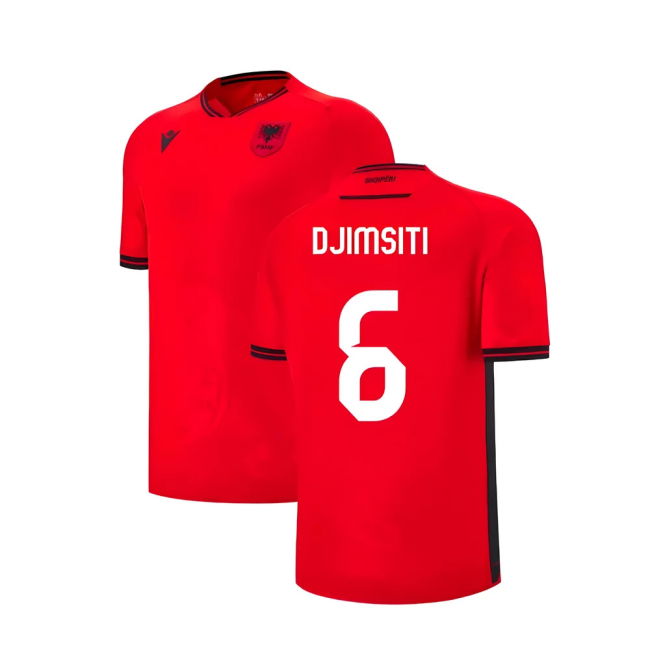 2025-2026 Albania Home Shirt (Kids) (Djimsiti 6)