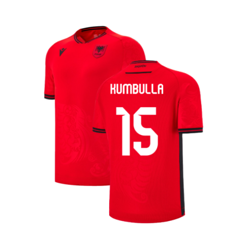 2025-2026 Albania Home Shirt (Kids) (Kumbulla 15)
