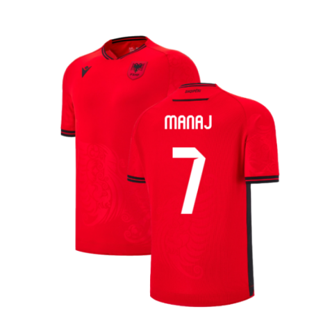 2025-2026 Albania Home Shirt (Kids) (Manaj 7)