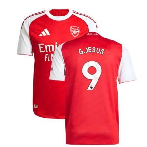 2025-2026 Arsenal Authentic Home Shirt (G.Jesus 9)