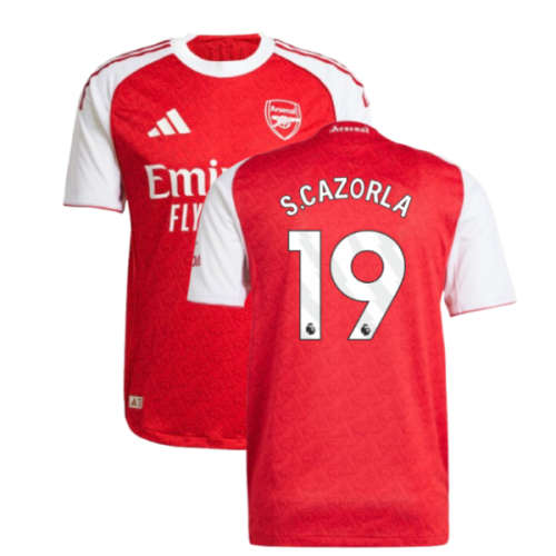 2025-2026 Arsenal Authentic Home Shirt (S.Cazorla 19)
