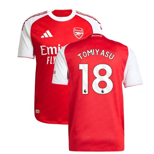 2025-2026 Arsenal Authentic Home Shirt (Tomiyasu 18)