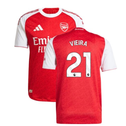 2025-2026 Arsenal Authentic Home Shirt (Vieira 21)