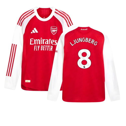 2025-2026 Arsenal Authentic Long Sleeve Home Shirt (Ljungberg 8)