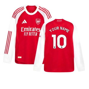 2025-2026 Arsenal Authentic Long Sleeve Home Shirt