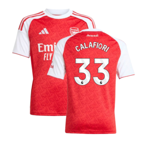 2025-2026 Arsenal Home Shirt (Kids) (Calafiori 33)