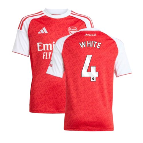 2025-2026 Arsenal Home Shirt (Kids) (White 4)