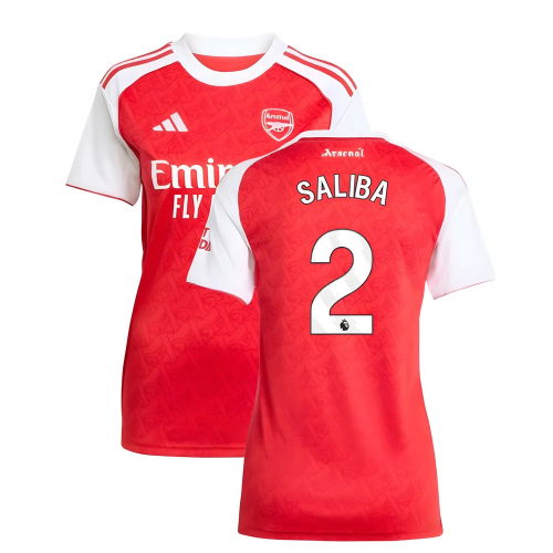 2025-2026 Arsenal Home Shirt (Womens) (Saliba 2)