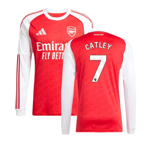 2025-2026 Arsenal Long Sleeve Home Shirt (Catley 7)