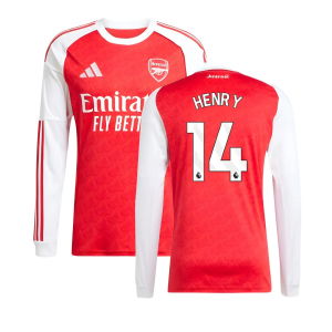 2025-2026 Arsenal Long Sleeve Home Shirt (Henry 14)
