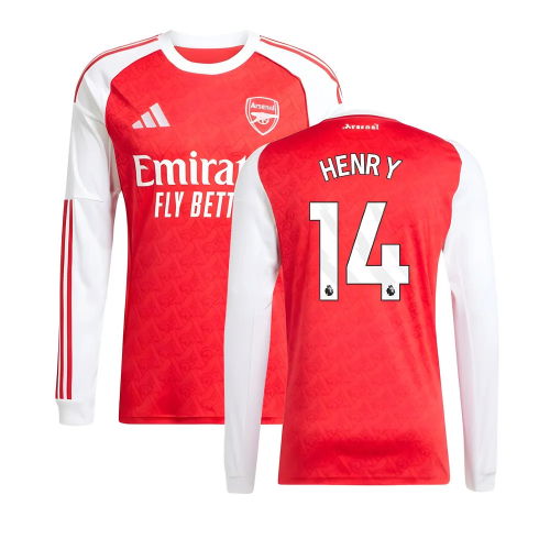 2025-2026 Arsenal Long Sleeve Home Shirt (Henry 14)