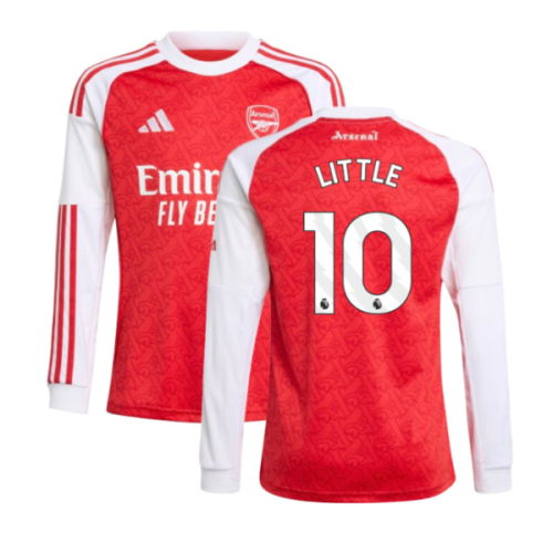 2025-2026 Arsenal Long Sleeve Home Shirt (Kids) (Little 10)