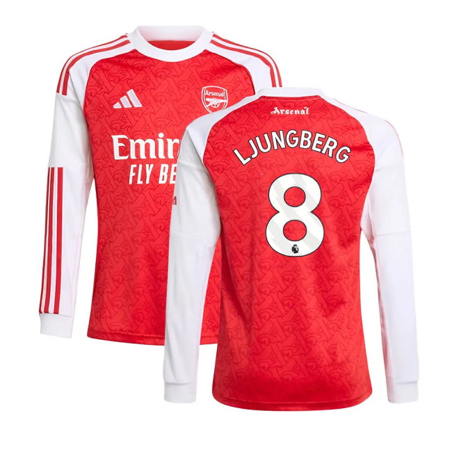 2025-2026 Arsenal Long Sleeve Home Shirt (Kids) (Ljungberg 8)