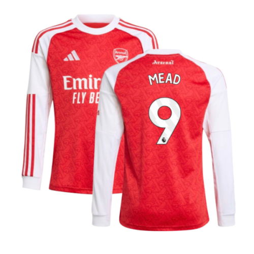2025-2026 Arsenal Long Sleeve Home Shirt (Kids) (Mead 9)