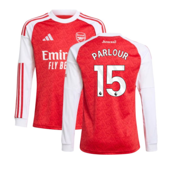 2025-2026 Arsenal Long Sleeve Home Shirt (Kids) (Parlour 15)