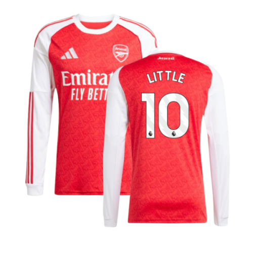 2025-2026 Arsenal Long Sleeve Home Shirt (Little 10)