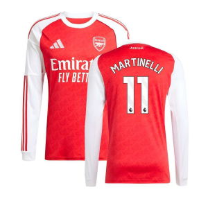 2025-2026 Arsenal Long Sleeve Home Shirt (Martinelli 11)