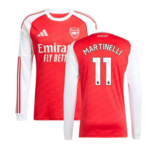 2025-2026 Arsenal Long Sleeve Home Shirt (Martinelli 11)