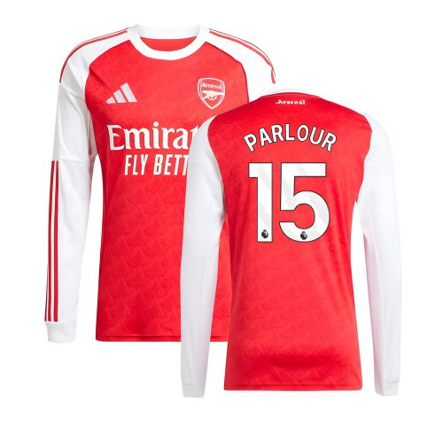 2025-2026 Arsenal Long Sleeve Home Shirt (Parlour 15)