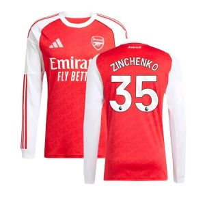 2025-2026 Arsenal Long Sleeve Home Shirt (Zinchenko 35)