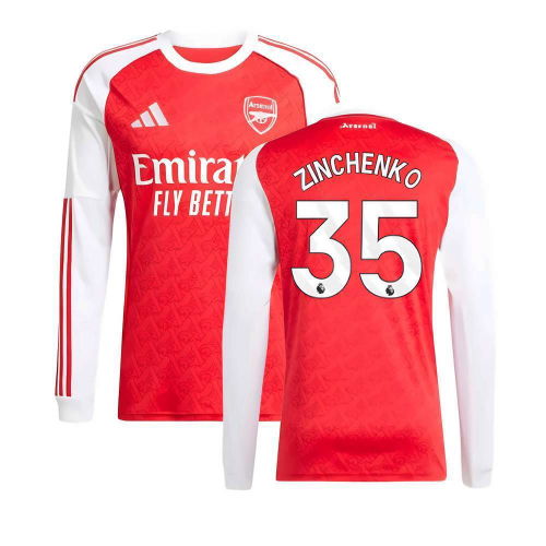 2025-2026 Arsenal Long Sleeve Home Shirt (Zinchenko 35)