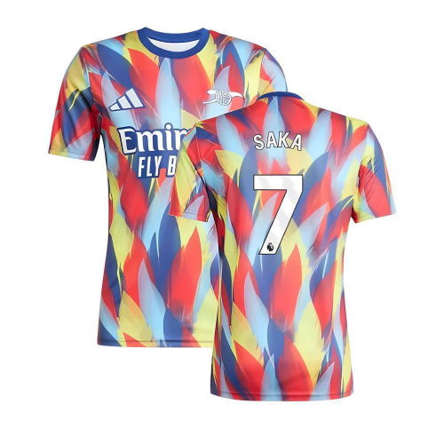 2025-2026 Arsenal Pre-Match Shirt (Victory Blue) (Saka 7)