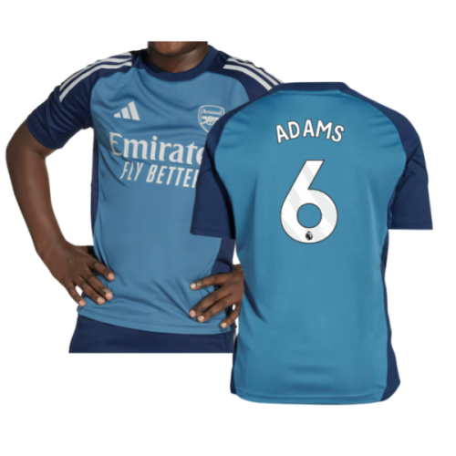 2025-2026 Arsenal Training Shirt (Blanch Blue) - Kids (Adams 6)